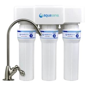 Aquasana Claryum 3-Stage Max Flow Under Sink Water Filter, 800 Gallons
