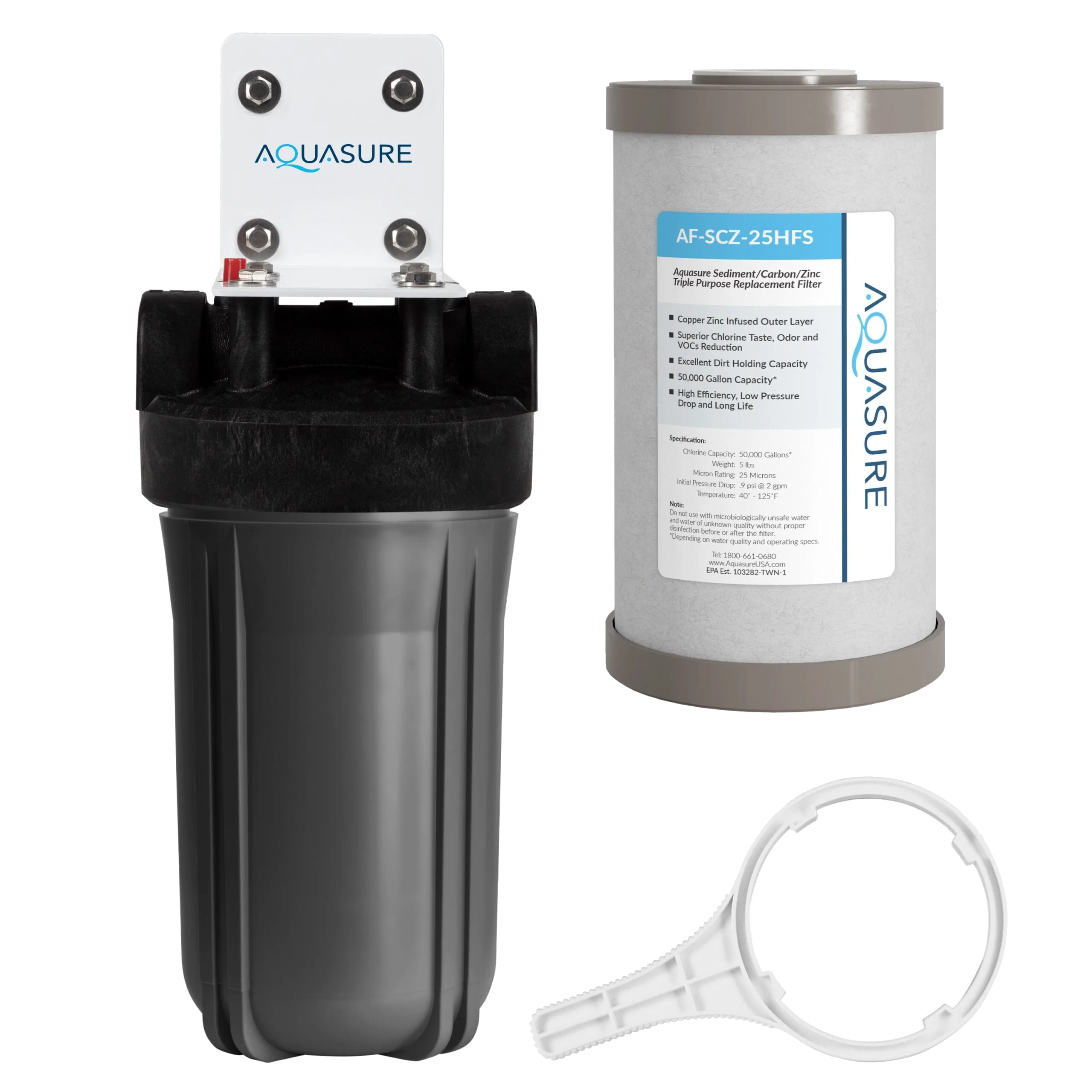 Aquasure Fortitude V2 Triple Purpose Whole House Filter