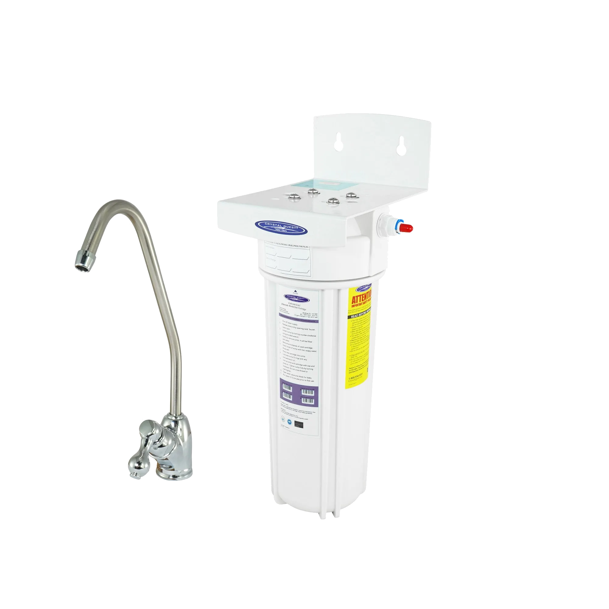 Crystal Quest Fluoride Under Sink Water Filter System