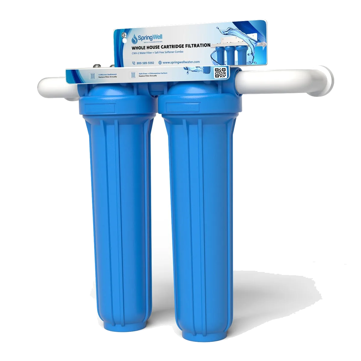 SpringWell Whole House Cartridge System, Carbon plus Salt-Free