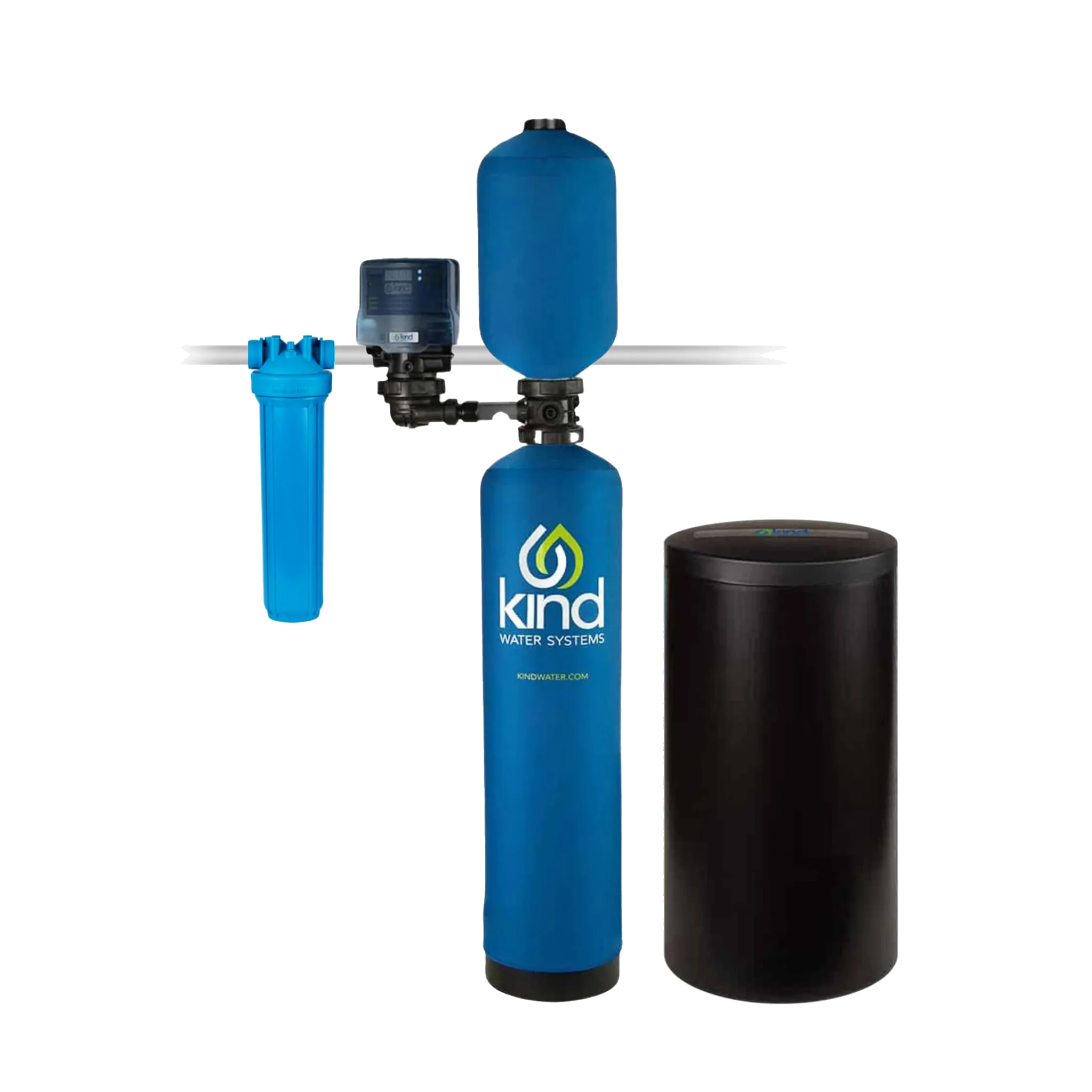 Kind Water Systems E-4000 City Water Salt-Based Softener and Filter Combo