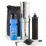 Go Berkey Kit, 1 Quart Portable Gravity Filter with Sport Berkey Bottle