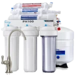 iSpring PH100 6-Stage Alkaline Under-Sink Reverse Osmosis System, 100 GPD