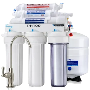 iSpring PH100 6-Stage Alkaline Under-Sink Reverse Osmosis System, 100 GPD