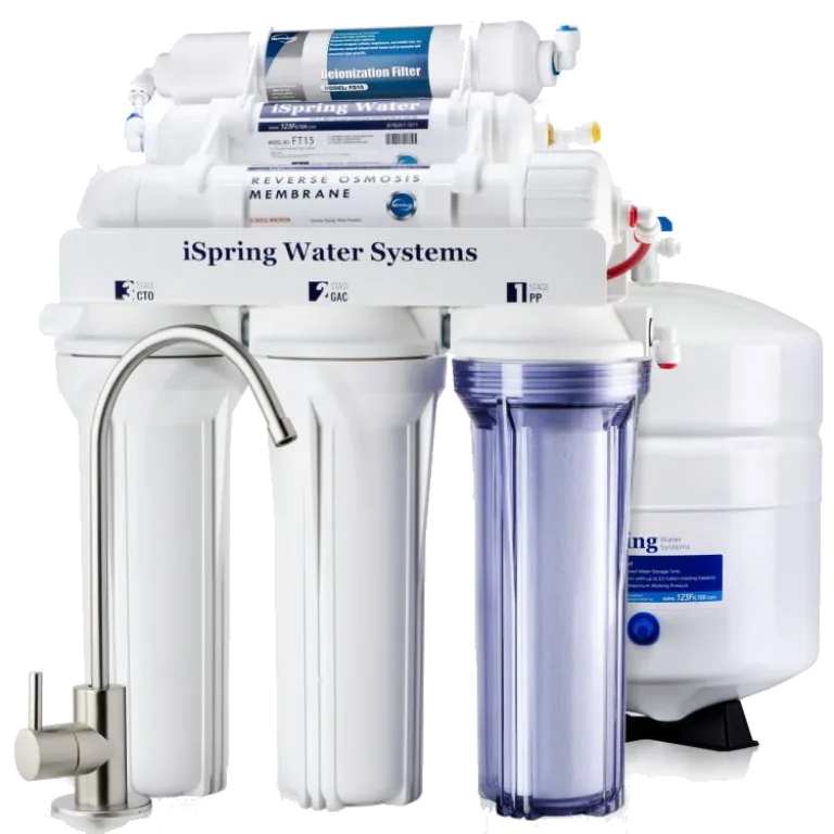 iSpring RCC7D 6-Stage Deionization Reverse Osmosis System, 75 GPD