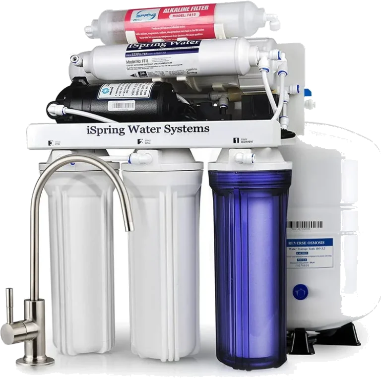 iSpring RCC7P-AK 6-Stage Alkaline Reverse Osmosis System with Booster Pump, 75 GPD