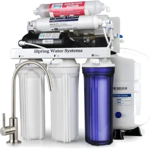 iSpring RCC7P-AK 6-Stage Alkaline Reverse Osmosis System with Booster Pump, 75 GPD