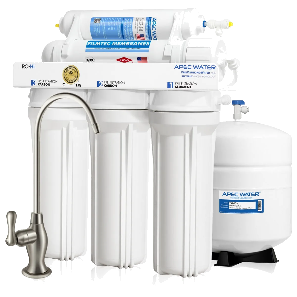 APEC Water Systems RO-Hi Ultimate Fast Flow 5-Stage 90 GPD Reverse Osmosis System