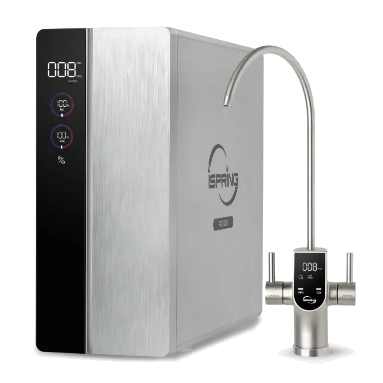 iSpring RO1200 4-Stage Dual-Flow Tankless Reverse Osmosis System, 1200 GPD