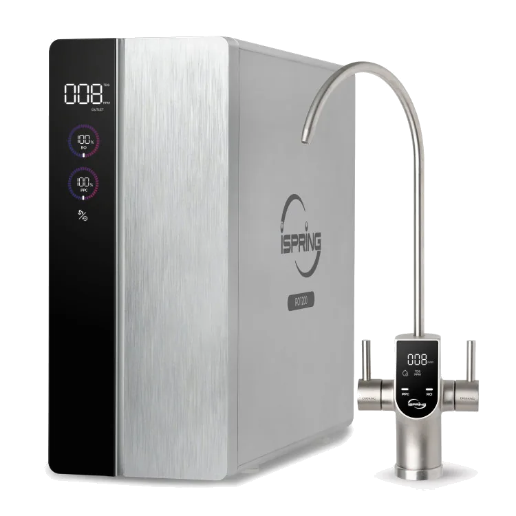 iSpring RO1200 4-Stage Dual-Flow Tankless Reverse Osmosis System, 1200 GPD