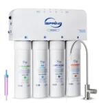 iSpring RO5004F 6-Stage Tankless Reverse Osmosis System with UV, 500 GPD