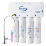 iSpring RO5004F-AK 6-Stage Alkaline Tankless Reverse Osmosis System with UV, 500 GPD