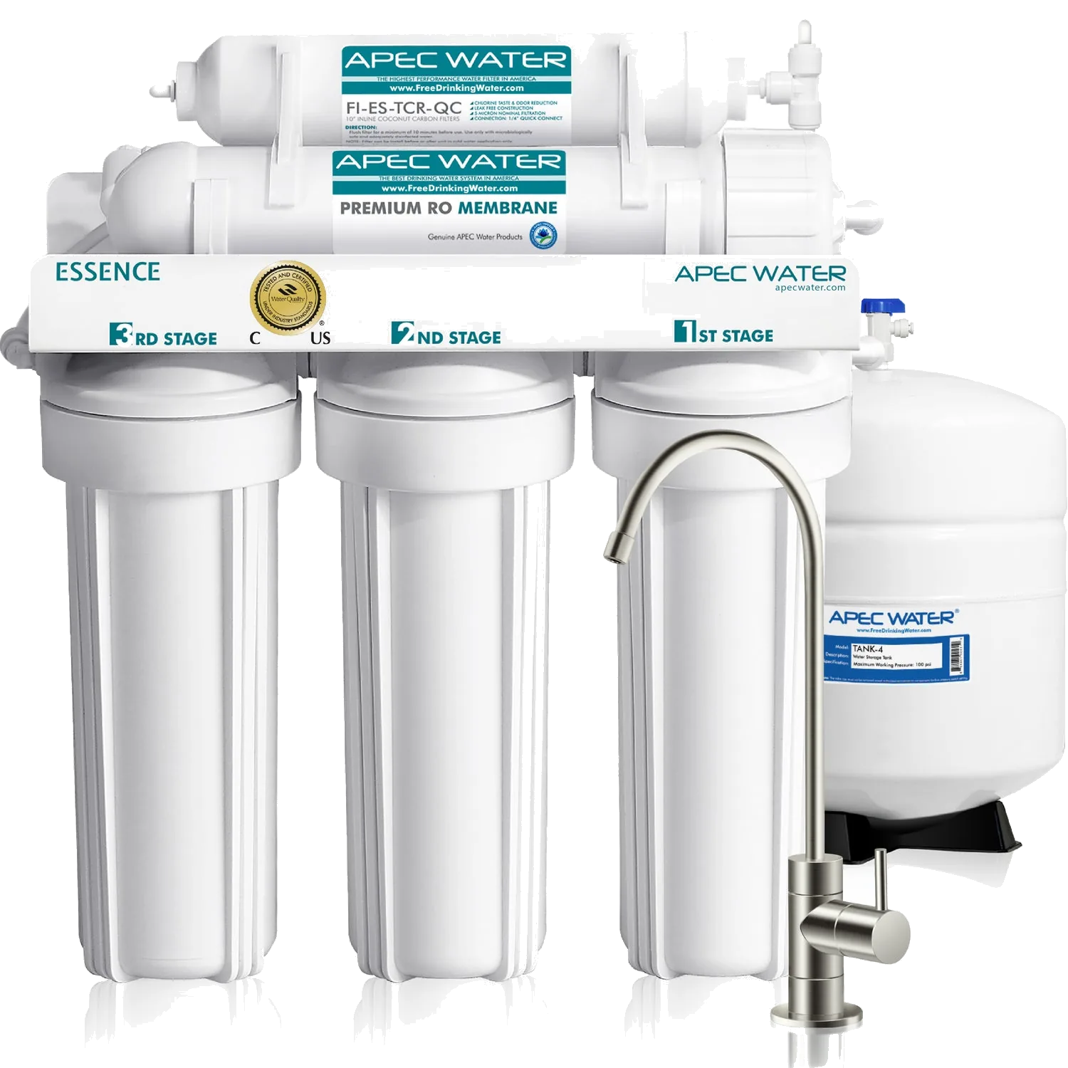 APEC Water Systems ROES-50 Essence 5-Stage 50 GPD Reverse Osmosis System