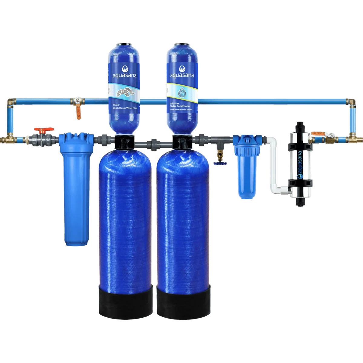 Aquasana Rhino Well Water with UV, Conditioner, Bypass and Pre-Filter