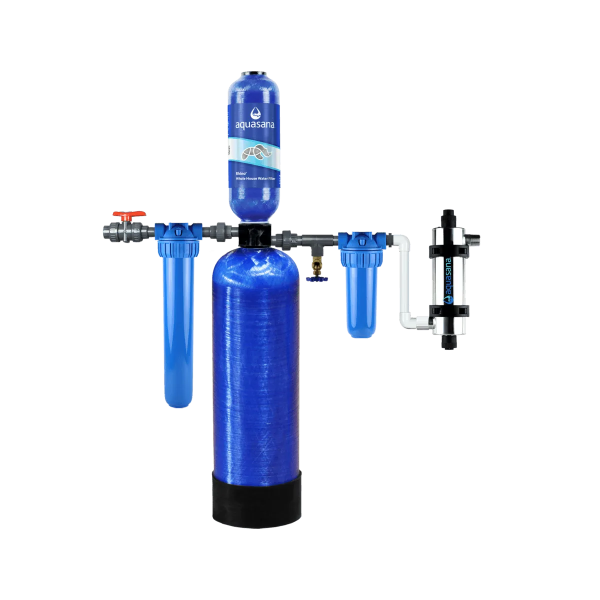 Aquasana Rhino Well Water Whole House Water Filter with UV, 500,000 Gallons