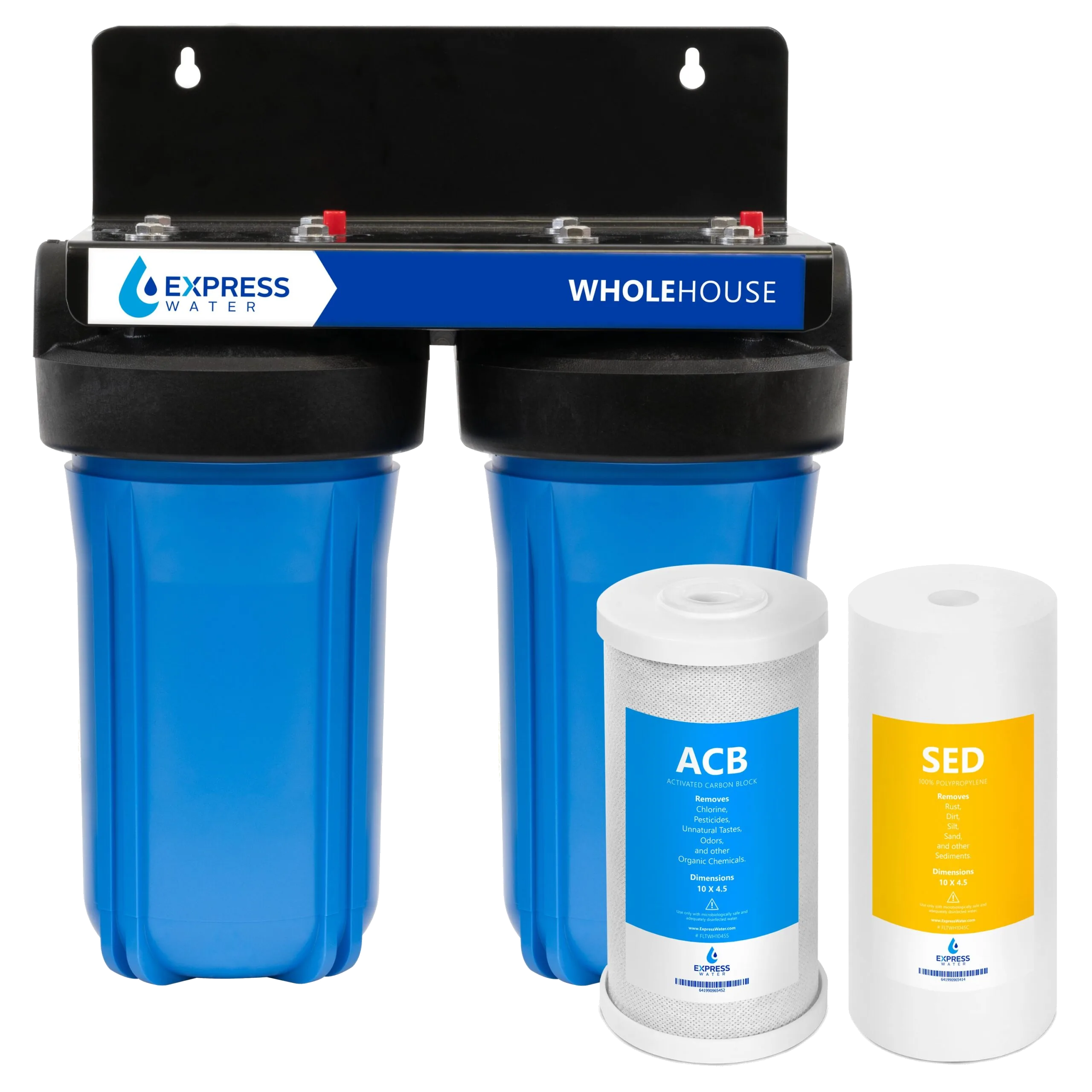 Express Water WH250SCS 2-Stage Whole House Water Filter System