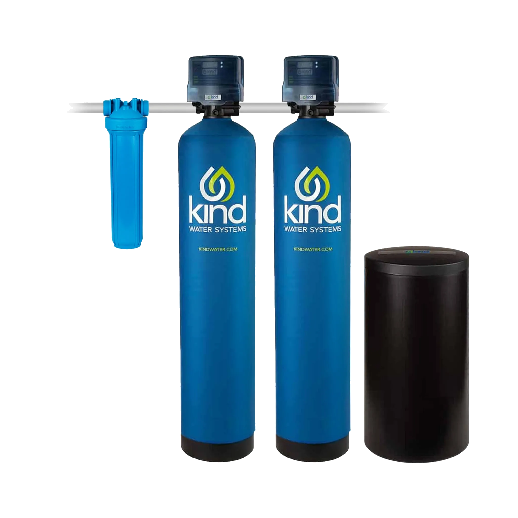 Kind Water Systems WS-6500 Whole House Water Filter with Salt-Based Water Softener