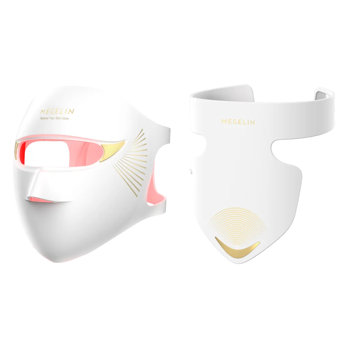 Megelin Duo-Lux LASER&LED Face and Neck Mask Set