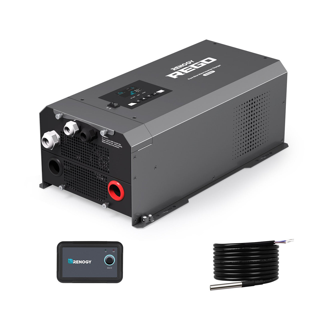 Renogy REGO 12V 3000W Inverter Charger with LCD