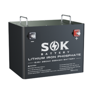 SOK 12V 280Ah Heated Bluetooth LiFePO4 Battery