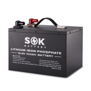 SOK 12V 100Ah Heated Bluetooth LiFePO4 Battery