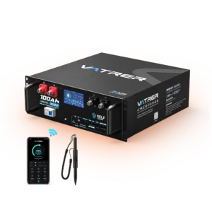 Vatrer 48V 100Ah Heated WiFi Server Rack LiFePO4 Battery