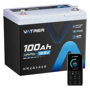 Vatrer 12V 100Ah Group 24 Battery