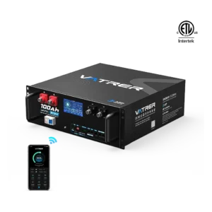 Vatrer 48V 100Ah WiFi Server Rack LiFePO4 Battery
