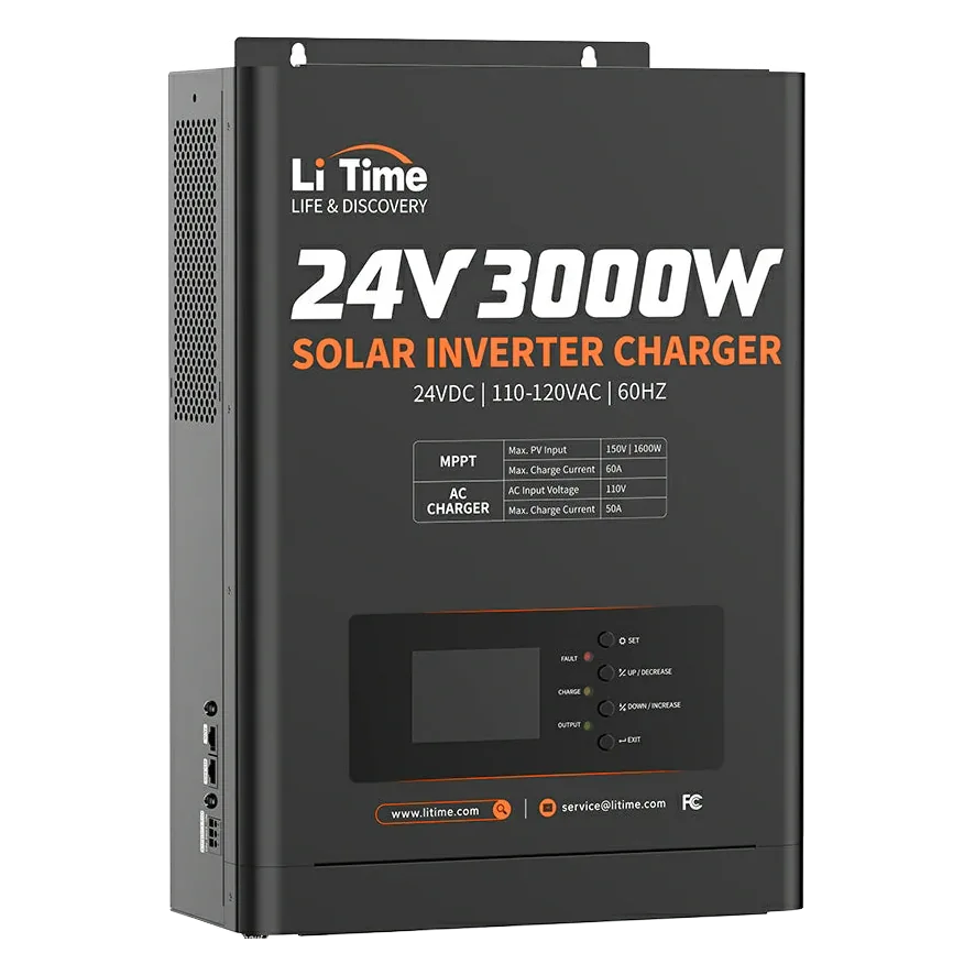 LiTime 24V 3000W Solar Inverter Charger with 60A MPPT