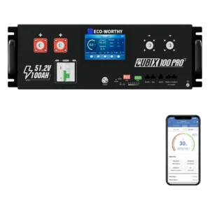 ECO-WORTHY Cubix 100 Pro V2 48V 100Ah Server Rack LiFePO4 Battery