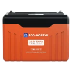 ECO-WORTHY 24V 100Ah Bluetooth LiFePO4 Battery