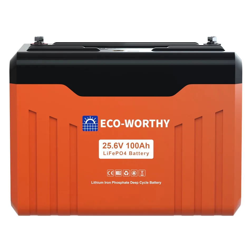 ECO-WORTHY 24V 100Ah Bluetooth LiFePO4 Battery