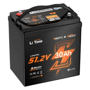 LiTime 48V 30Ah Compact Marine LiFePO4 Battery