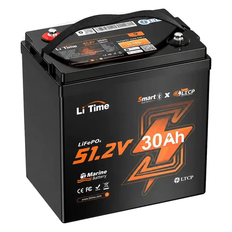 LiTime 48V 30Ah Compact Marine LiFePO4 Battery