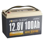 Power Queen 12V 100Ah Self-Heating LiFePO4 Battery