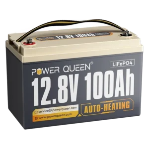 Power Queen 12V 100Ah Self-Heating LiFePO4 Battery