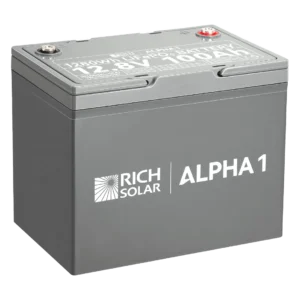 Rich Solar ALPHA 1 12V 100Ah Heated Bluetooth LiFePO4 Battery