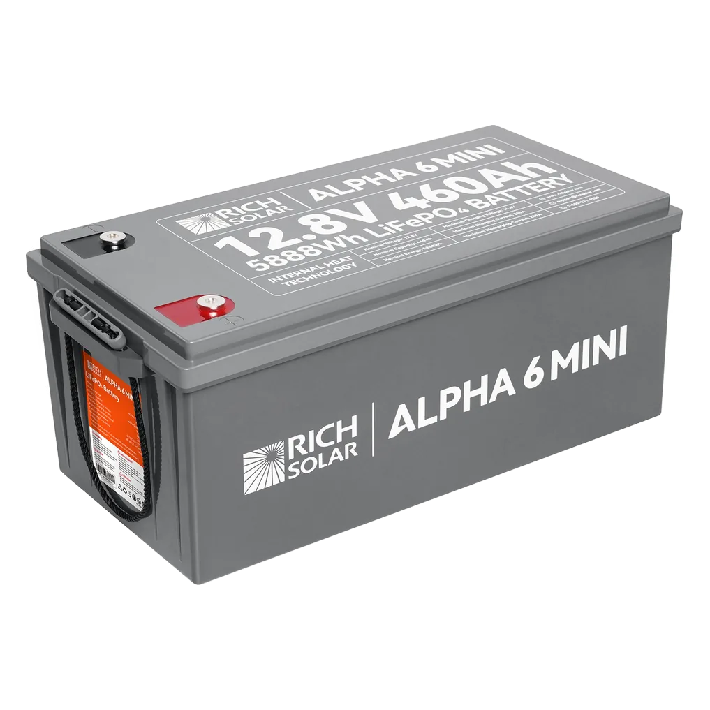Rich Solar ALPHA 6 MINI 12V 460Ah Heated LiFePO4 Battery