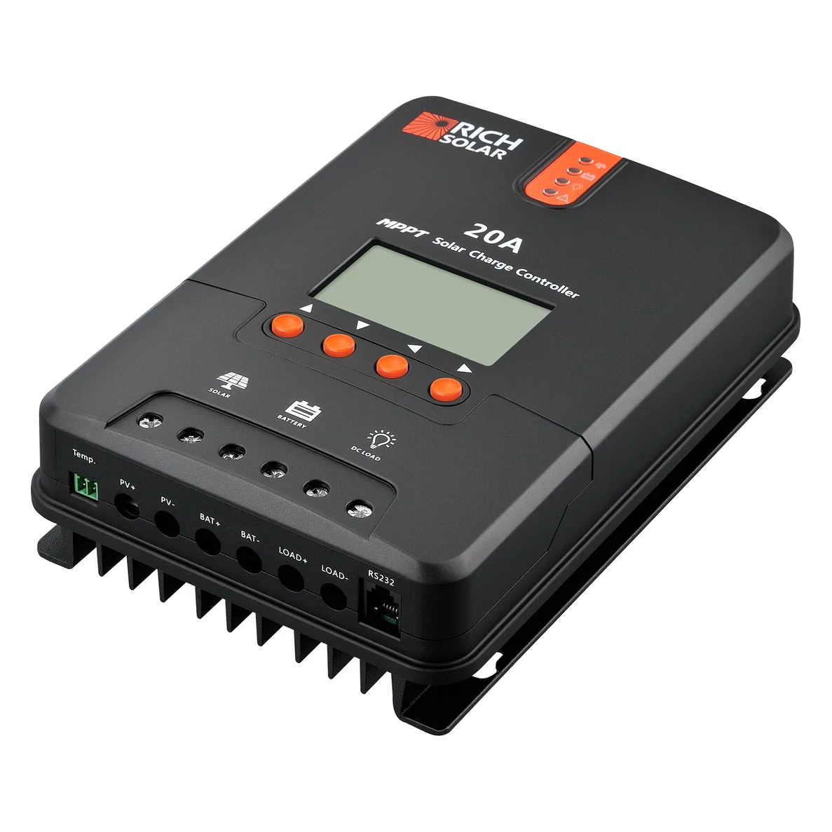 Rich Solar 20 Amp 12V/24V MPPT Solar Charge Controller