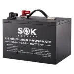 SOK 12V 100Ah Heated Bluetooth LiFePO4 Battery