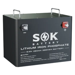 SOK 12V 280Ah Heated Bluetooth LiFePO4 Battery