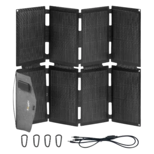 BougeRV 100W N-Type Fiberglass Foldable Portable Solar Panel