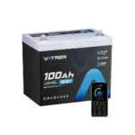 Vatrer 12V 100Ah Group 24 Bluetooth LiFePO4 Battery